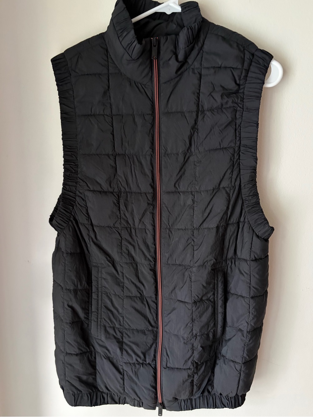 100. Size Medium FP MOVEMENT Black Long Quilted Puffer Vest